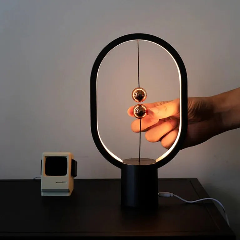 HengBalance™ Modern LED Balance Lamp – Magnetic Switch USB-C Ambient Table Light